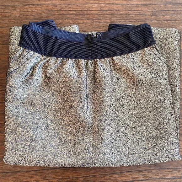 EUC Cynthia Rowley Metallic Sidewalk Skirt - Picture 1 of 4